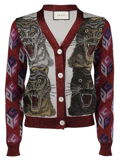 gucci cardigan donna lurex tiger|Gucci Livermore Outlet.